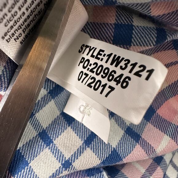 Vineyard Vines Performance Mens Plaid Slim Fit Tucker Shirt Size Large - Picture 10 of 13